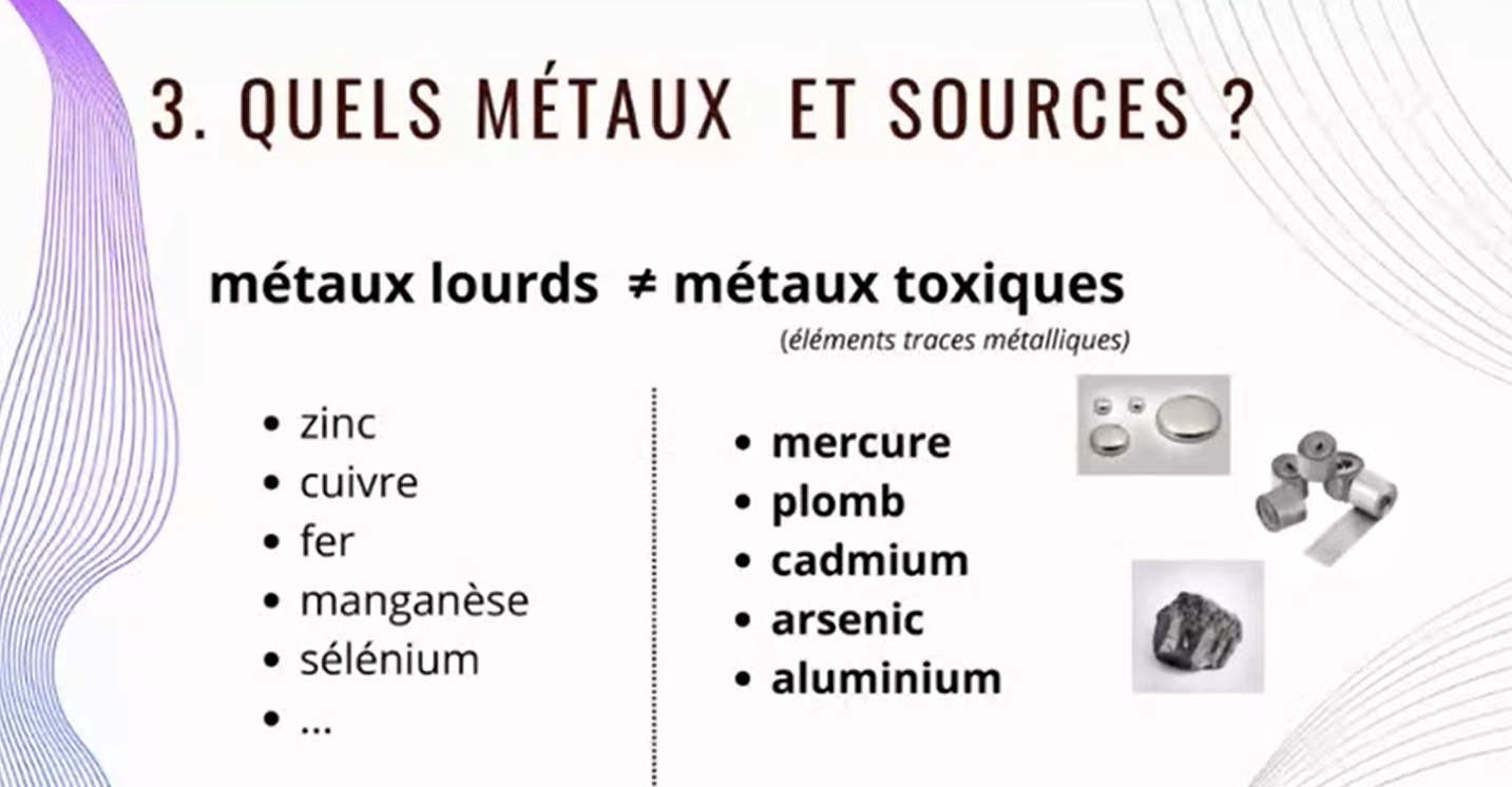 Sources alimentaires de métaux toxiques